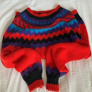 Oversized women’s athletic sweater